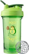 🥑 blenderbottle foodie shaker bottle pro series 24-ounce: ideal for protein shakes & pre workout - avo cardio edition логотип