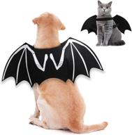 🦇 itessy dog halloween costumes with luminous skeleton bone bat wings - perfect cosplay cat costume dress up for kitten & puppies - exclusive apparel accessories logo