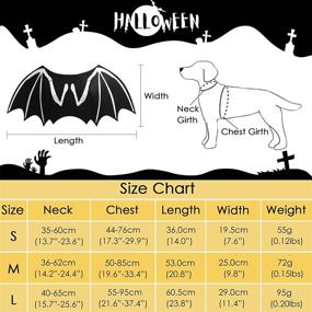 img 2 attached to 🦇 ITESSY Dog Halloween Costumes with Luminous Skeleton Bone Bat Wings - Perfect Cosplay Cat Costume Dress Up for Kitten & Puppies - Exclusive Apparel Accessories