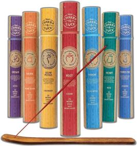 img 3 attached to 🧘 Enhance Meditation with 175 Incense Sticks: Chakra & Luck Natural Variety Pack in Cedar, Ylang Ylang, Lotus, Eucalyptus, Rose, Jasmine, and Lavender Fragrance. Includes Free Sticks Holder!