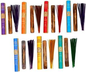 img 2 attached to 🧘 Enhance Meditation with 175 Incense Sticks: Chakra & Luck Natural Variety Pack in Cedar, Ylang Ylang, Lotus, Eucalyptus, Rose, Jasmine, and Lavender Fragrance. Includes Free Sticks Holder!