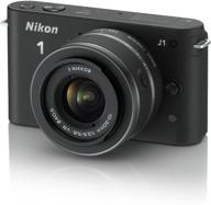 nikon 1 j1 hd digital camera system with 10-30mm lens (black) (old model) logo