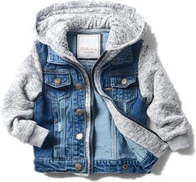 img 4 attached to Upgrade Your Child's Autumn Wardrobe with LJYH 👦 Boys' Basic Denim Trucker Jackets and Trendy Jeans Coats