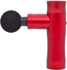 img 2 attached to Fumei 3-in-1 Mini Massage Gun with Deep Tissue Percussion Massager, 4 Speed Levels, 4 Interchangeable Massage Heads, Emergency Power Bank, and Flashlight (Red)