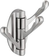 🧷 kokosiri foldable swivel hooks - solid metal towel hooks with three rotating arms, swing arm triple robe hook hanger, wall mounted, brushed nickel finish - b1009br-p1 логотип