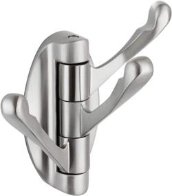 img 4 attached to 🧷 KOKOSIRI Foldable Swivel Hooks - Solid Metal Towel Hooks with Three Rotating Arms, Swing Arm Triple Robe Hook Hanger, Wall Mounted, Brushed Nickel Finish - B1009BR-P1