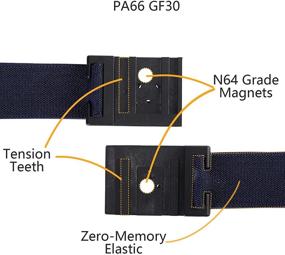 img 1 attached to 👦 Adjustable Magnetic Boys' Belts - WELROG Toddler Interchangeable Accessories