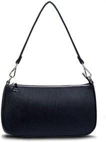 img 4 attached to Retro Classic Croc Tote: Apperloth's Small Shoulder Bag with Zipper Closure and Clutch for Women