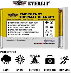 img 2 attached to 🚑 Premium EVERLIT Emergency Survival Blanket: Tailored for Occupational Health & Safety Needs
