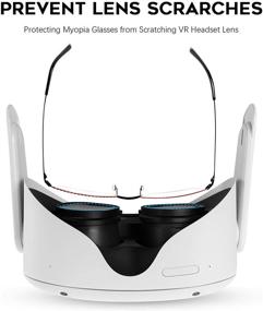 img 1 attached to 👓 (1 Set) Seltureone Blue Light Blocking Lens Frame Compatible with Oculus Quest 2, Eye Protection Glasses Accessories Set for Quest, Rift S