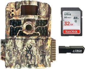 img 4 attached to 📷 Набор камеры Browning Strike Force HD MAX Trail Camera с картой памяти на 32 ГБ и считывателем карт J-TECH (18 МП), BTC5HDMAX