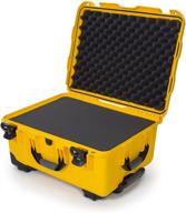 🧳 nanuk 950 waterproof hard case with wheels and foam insert - yellow: reliable protection for your valuables on the go logo