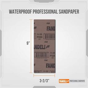 img 2 attached to 🪨 Fandeli Sandpaper for Furniture, Automotive, and Finishing Projects