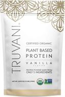 🌱 truvani vanilla plant-based protein powder - 20.9oz (594g) net weight logo