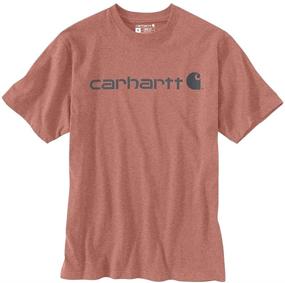 img 1 attached to 👕 Carhartt Signature Short Sleeve Midweight Feldspar: Durable & Stylish Men's Clothing for All-Day Comfort