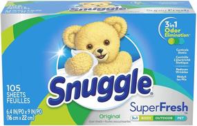 img 3 attached to 🌸 Snuggle Plus Super Fresh Fabric Softener Dryer Sheets: 105 Count with Static Control and Odor Eliminating Technology, EverFresh Packaging
