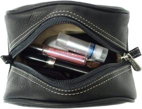 img 1 attached to Piel Leather Cosmetic Saddle: Compact Travel Accessories for Beauty Essentials