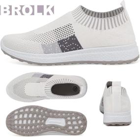 img 1 attached to BROLK Walking Shoes Women Lightweight Sports & Fitness in Running