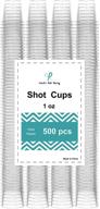 🍾 craft and party 1oz premium shot glasses bulk pack of 500 (500, 1oz) logo