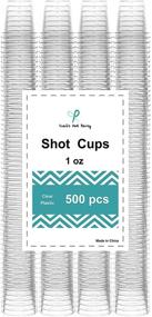 img 4 attached to 🍾 Craft and Party 1oz Premium Shot Glasses Bulk Pack of 500 (500, 1oz)