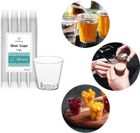 img 1 attached to 🍾 Craft and Party 1oz Premium Shot Glasses Bulk Pack of 500 (500, 1oz)