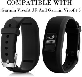 img 2 attached to 📱 Мягкие силиконовые заменяемые ремешки для Garmin Vivofit 3/JR/JR.2 - нет включенного трекера