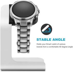 img 3 attached to 🕒 Tranesca Aluminum Watch Stand: Organize and Display Multiple Brand Smartwatches (Compatible with Michael Kors, Armani, Diesel, Fossil and More, Must-Have Smartwatch Accessory)