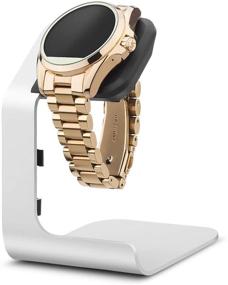 img 4 attached to 🕒 Tranesca Aluminum Watch Stand: Organize and Display Multiple Brand Smartwatches (Compatible with Michael Kors, Armani, Diesel, Fossil and More, Must-Have Smartwatch Accessory)