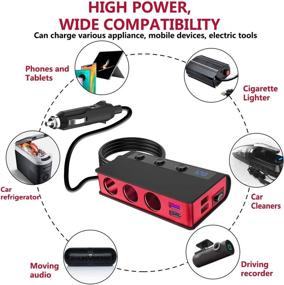 img 3 attached to ADSDIA Cigarette 3 Socket Splitter Voltmeter