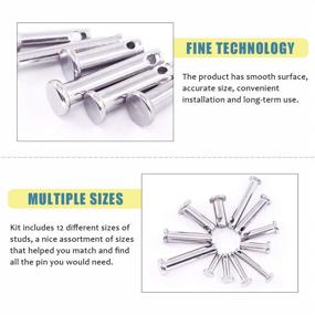 img 1 attached to Glarks Stainless Single Clevis Assortment Fasteners