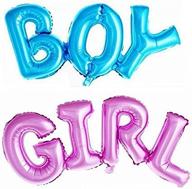 🎈 fun polymer boy and girl alphabet balloons: perfect party decoration! logo