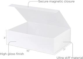 img 2 attached to White Gift Magnetic Closure Gifts Retail Store Fixtures & Equipment