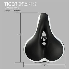 img 3 attached to 🚴 TIGERSMARTS Bike Seat Replacement - Padded Comfortable Bicycle Saddle with Shock Absorbing Springs: Best Cushion for Bicycles and Bikes to Enhance Riding Comfort