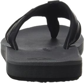 img 2 attached to 👟 Quiksilver Carver Squish: Men's Green Athletic Flip Flop Shoes - Ultimate Comfort & Style!