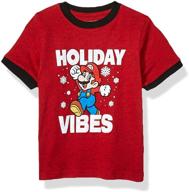 🎮 nintendo boys' christmas ugly t-shirt logo