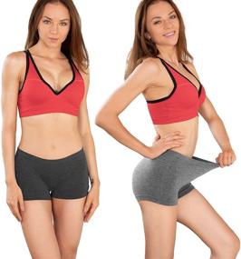 img 3 attached to 💃 Soft Stretch Boyshort Underwear for Women - Full Coverage Seamless Panties, Boxer Briefs (5 Packs)