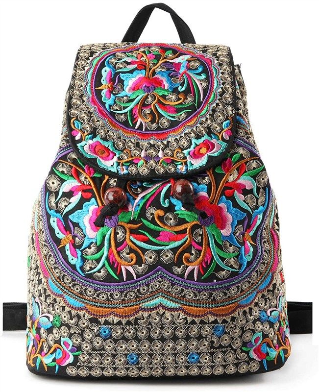 goodhan vintage embroidered backpack shoulderロゴ