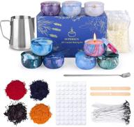 supersun candle making kit – christmas diy gift for kids, adults, and beginners. includes candle pouring pitcher, beeswax, centering devices, tins, wicks, dyes, wick stickers & stir rod logo