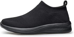 img 3 attached to vibdiv Womens Walking Shoes Sock Sneakers: Comfortable Slip-on, Lightweight and Breathable Daily Footwear