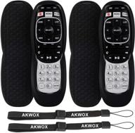 akwox silicone protective case for directv rc73 remote control - 2-pack, 💡 anti-slip & shockproof with lanyard - compatible with rc70, rc70h, rc71, rc71h, rc72, rc73b logo