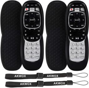 img 4 attached to AKWOX Silicone Protective Case for DirecTV RC73 Remote Control - 2-Pack, 💡 Anti-Slip & Shockproof with Lanyard - Compatible with RC70, RC70H, RC71, RC71H, RC72, RC73B