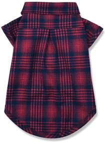 img 3 attached to CTILFelix Plaid Dog Shirt for Small Dogs & Cats - Soft Pet T-Shirt, Breathable Cat Shirt Clothes Tee - Adorable Halloween & Thanksgiving Puppy Apparel