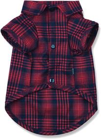 img 4 attached to CTILFelix Plaid Dog Shirt for Small Dogs & Cats - Soft Pet T-Shirt, Breathable Cat Shirt Clothes Tee - Adorable Halloween & Thanksgiving Puppy Apparel