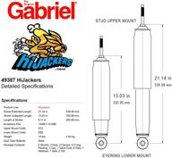 🚗 gabriel 49387 shock absorber, 2 pack: enhance vehicle stability and ride comfort logo