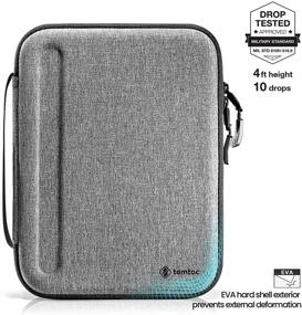 img 1 attached to 📚 tomtoc Portfolio Case: Premium Carrying Storage Sleeve Bag for iPad Pro 11-inch (3rd/2nd/1st Gen), iPad Air 4, and More - Organize with Keyboard & Accessories Compartment