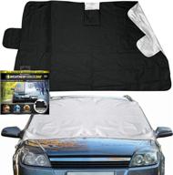 🌞 bell+howell weatherforce 360: all-weather sunshade ice cover - heavy duty reversible windshield protector - 6x10ft fabric for all cars - heat & snow protection with anti-theft panels - as seen on tv logo