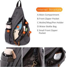 img 2 attached to LOVEVOOK Backpack Messenger Shoulder Charging Backpacks for Laptop Backpacks