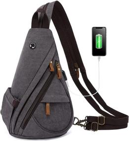img 4 attached to LOVEVOOK Backpack Messenger Shoulder Charging Backpacks for Laptop Backpacks