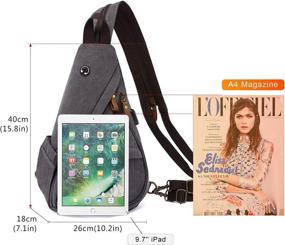 img 3 attached to LOVEVOOK Backpack Messenger Shoulder Charging Backpacks for Laptop Backpacks