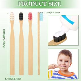 img 3 attached to 8 Pieces Micro Nano Toothbrushes - Extra Soft Bristles for Effective Oral Teeth and Gum Cleaning - Suitable for Adults, Older People - Bamboo Manual Toothbrushes - 4 Color Options